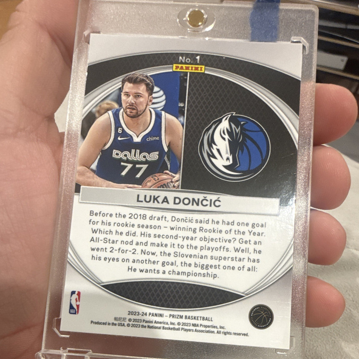 Panini Prizm Global Reach No. 1 Luka Dončić Dallas Mavericks 2023 241