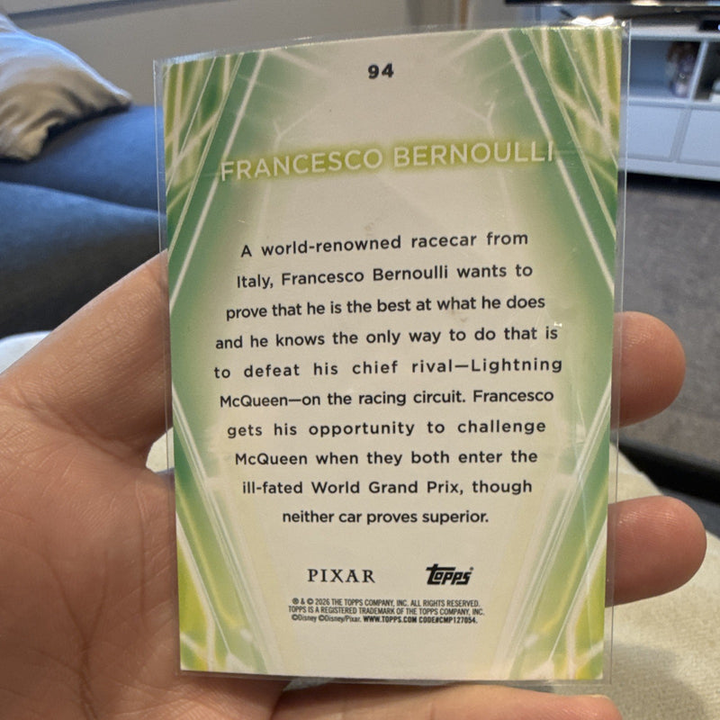 Topps Disney Pixar Chrome 2022 Francesco Bernoulli Refractor Card #941