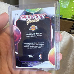 Topps Chrome Galaxy Greats GG 30 Magic Johnson Los Angeles Lakers Insert1