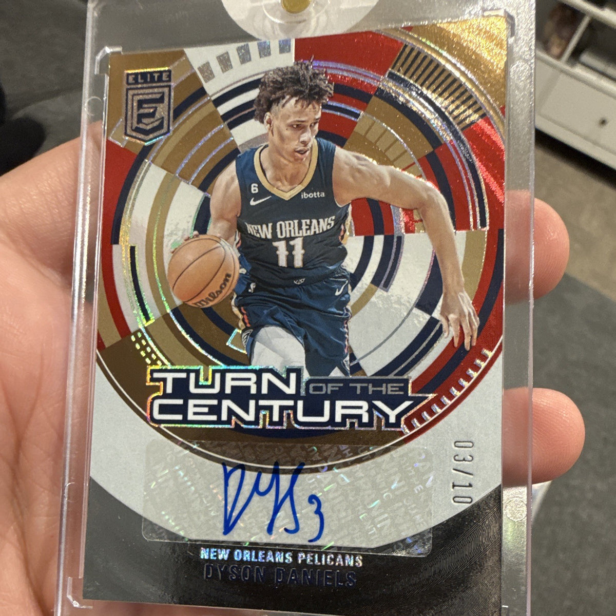 Panini Donruss Elite 2023-24 Turn of the Century Dyson Daniels Auto 03/100