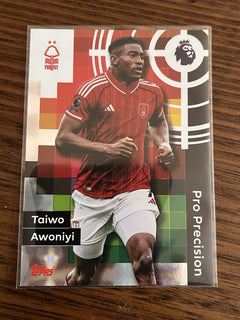 Taiwo Awoniyi Pro Precision Insert Topps Premier League Nottingham Forest 4151