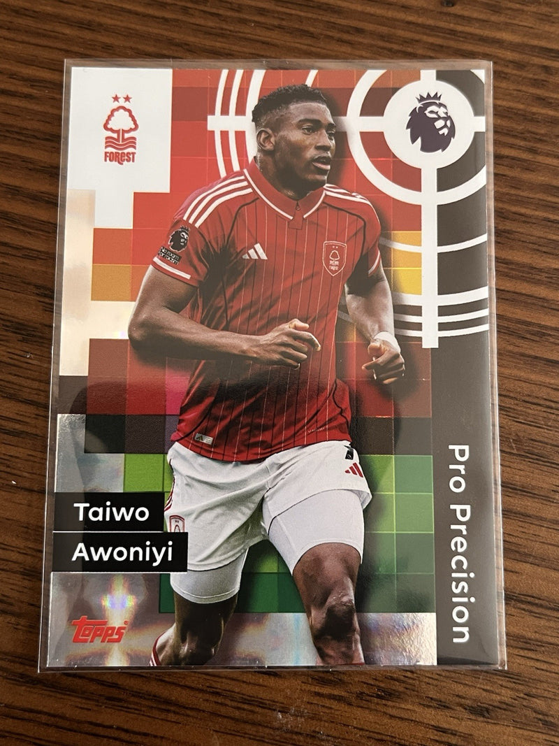 Taiwo Awoniyi Pro Precision Insert Topps Premier League Nottingham Forest 4151