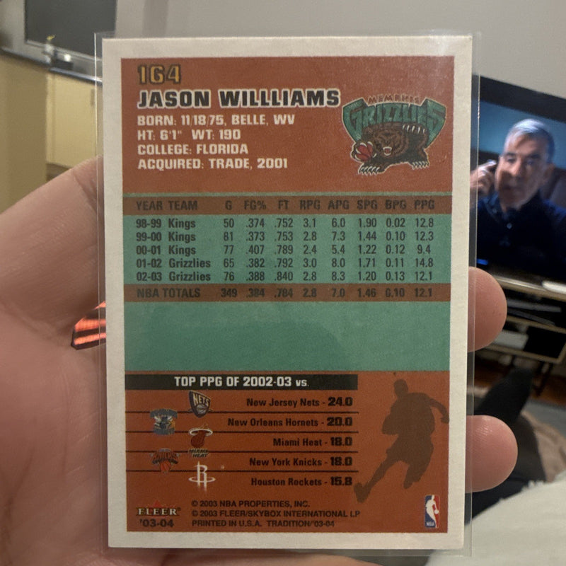 Fleer Tradition 2003 04 Base Set #164 Jason Williams Memphis Grizzlies1