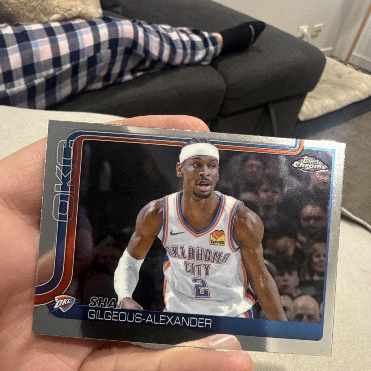 Topps Chrome Base Shai Gilgeous Alexander OKC Thunder 2024 25 #1410