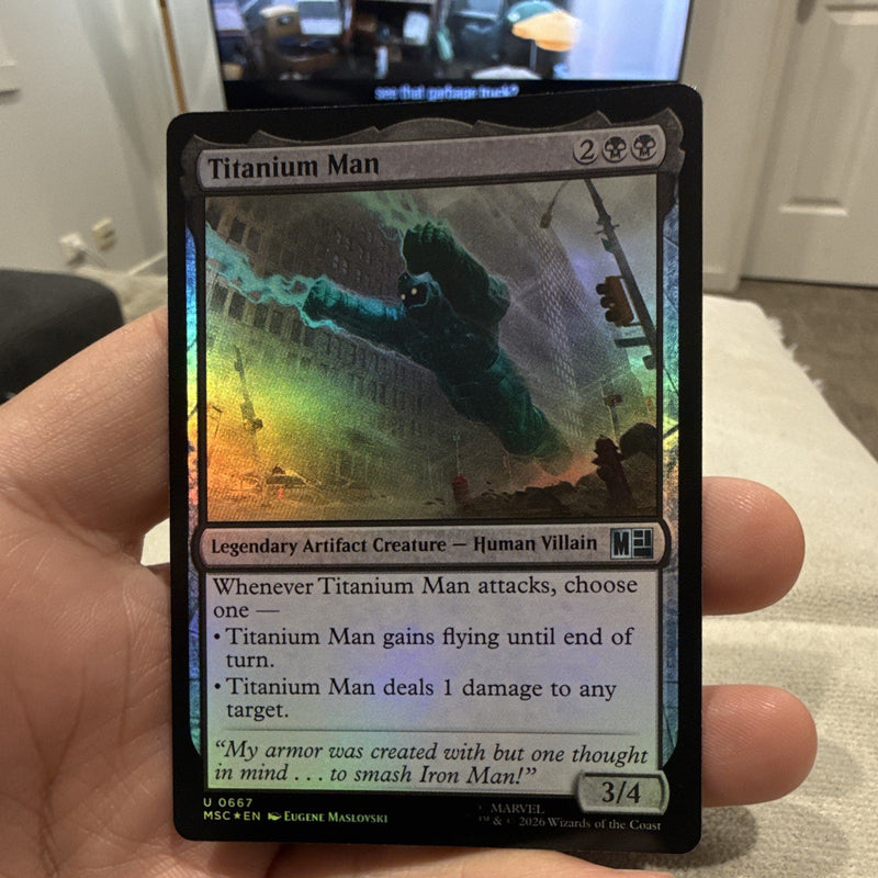 Titanium Man Uncommon Marvel Foil U 0667 Magic: The Gathering MTG0