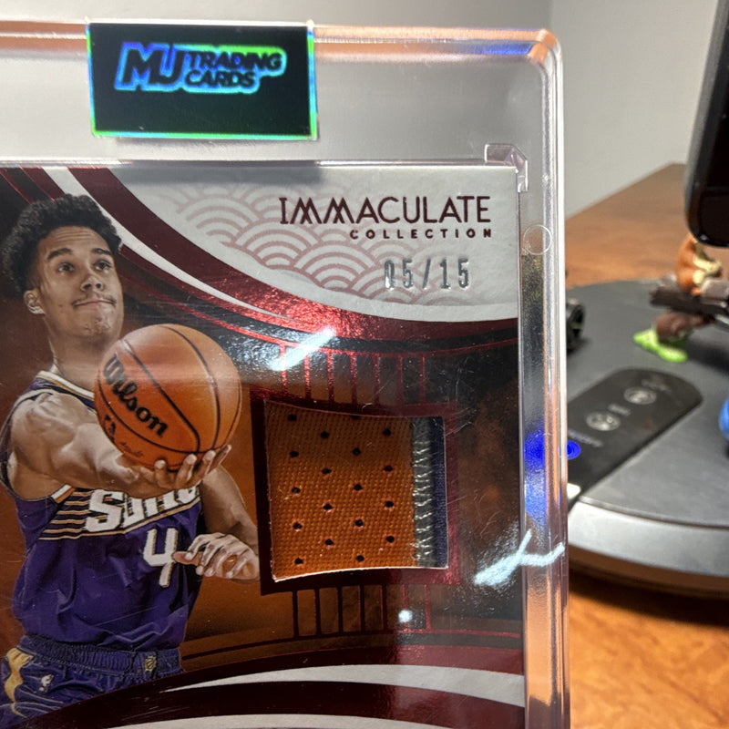 Panini Immaculate 2024 25 Oso Ighodaro RC Auto Patch 05/15 No.1381