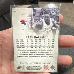 Upper Deck 2012 13 SP Authentic Karl Malone Louisiana Tech Bulldogs Insert #161