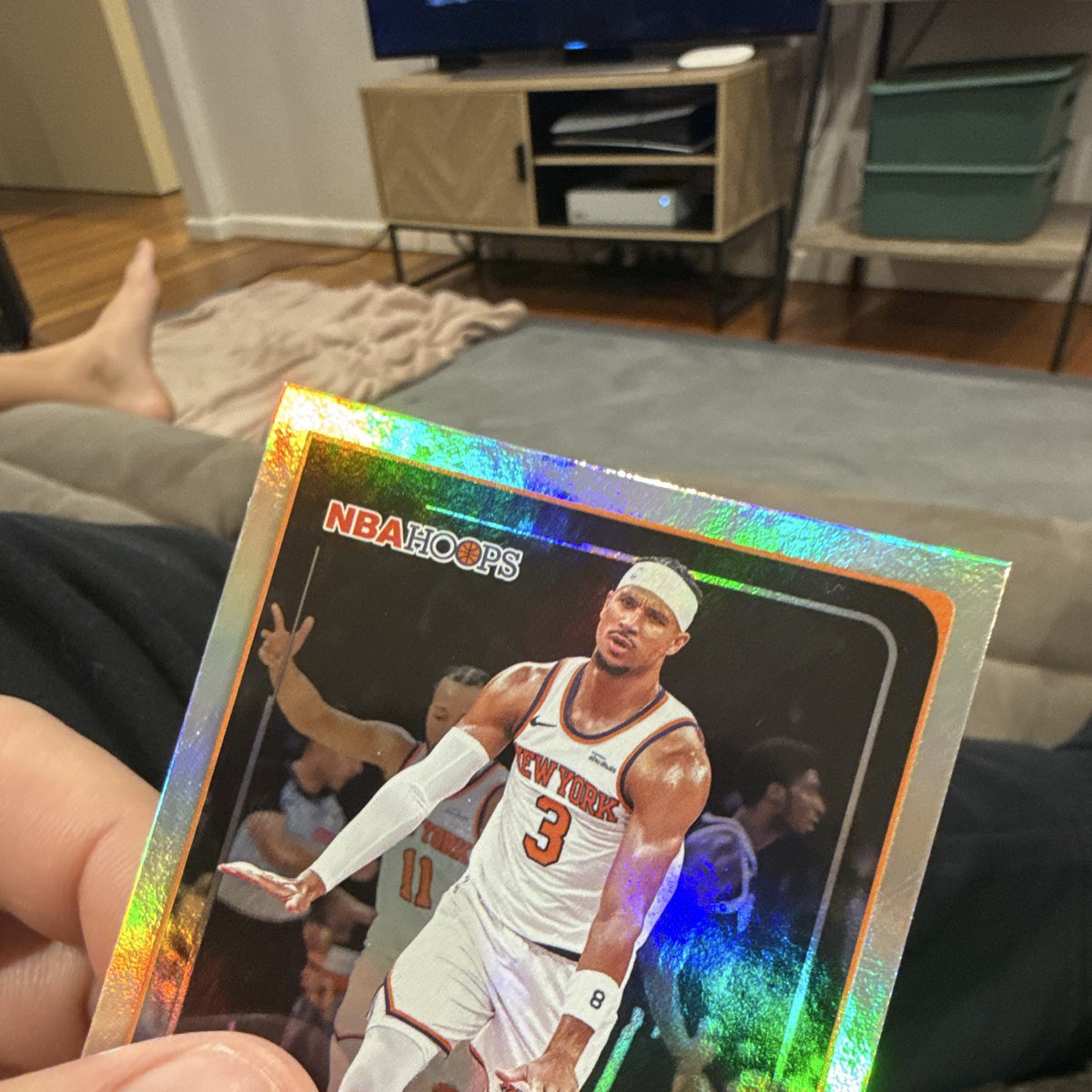 Josh Hart Parallel NBA Hoops 124 New York Knicks Basketball Card 2024 252