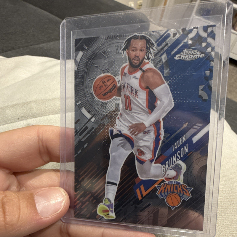 Topps 2025 Topps Chrome Go-Time Insert GT-2 Jalen Brunson New York Knicks0
