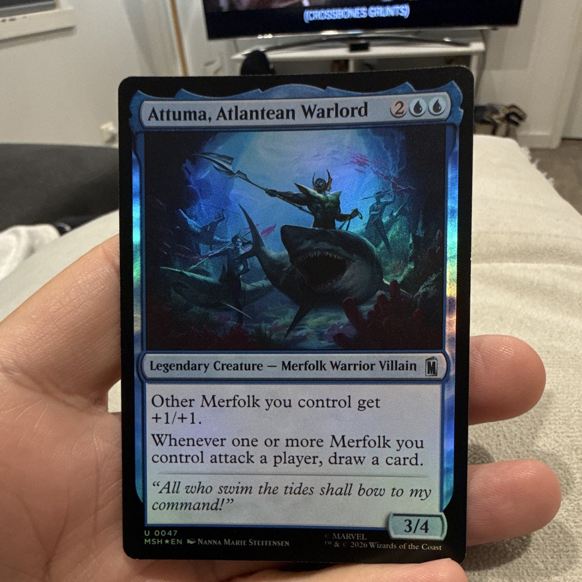 Wizards of the Coast Attuma, Atlantean Warlord Uncommon Foil MSH 00470