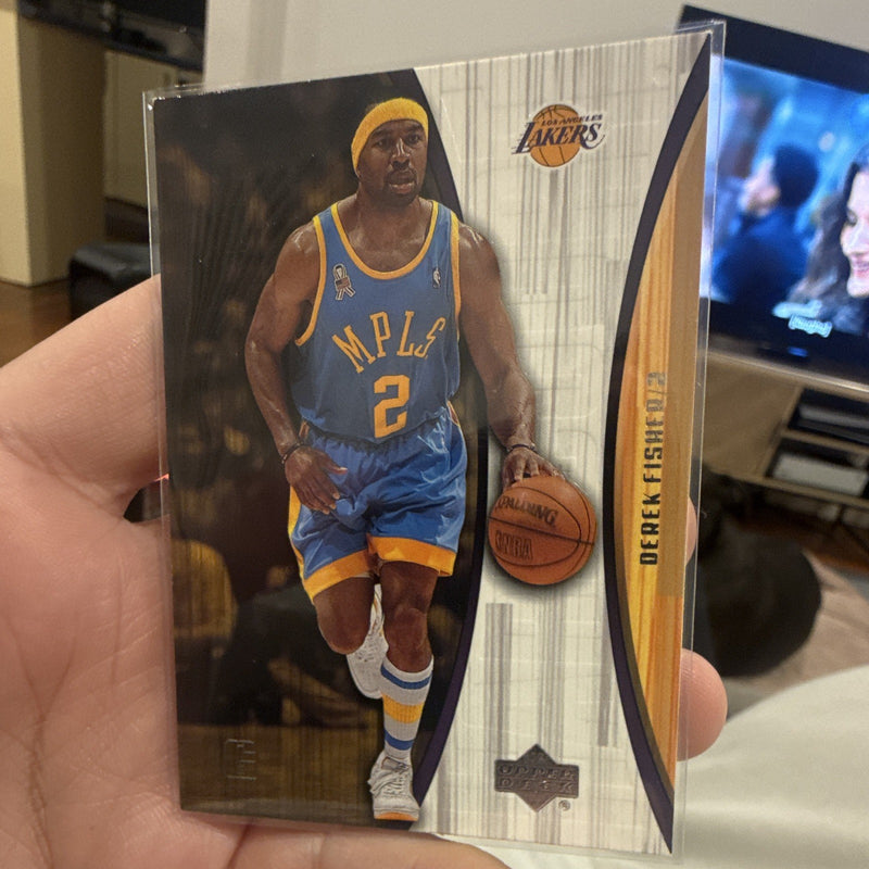 Upper Deck Hardcourt 2002 Derek Fisher Los Angeles Lakers #37 Base Set NBA0