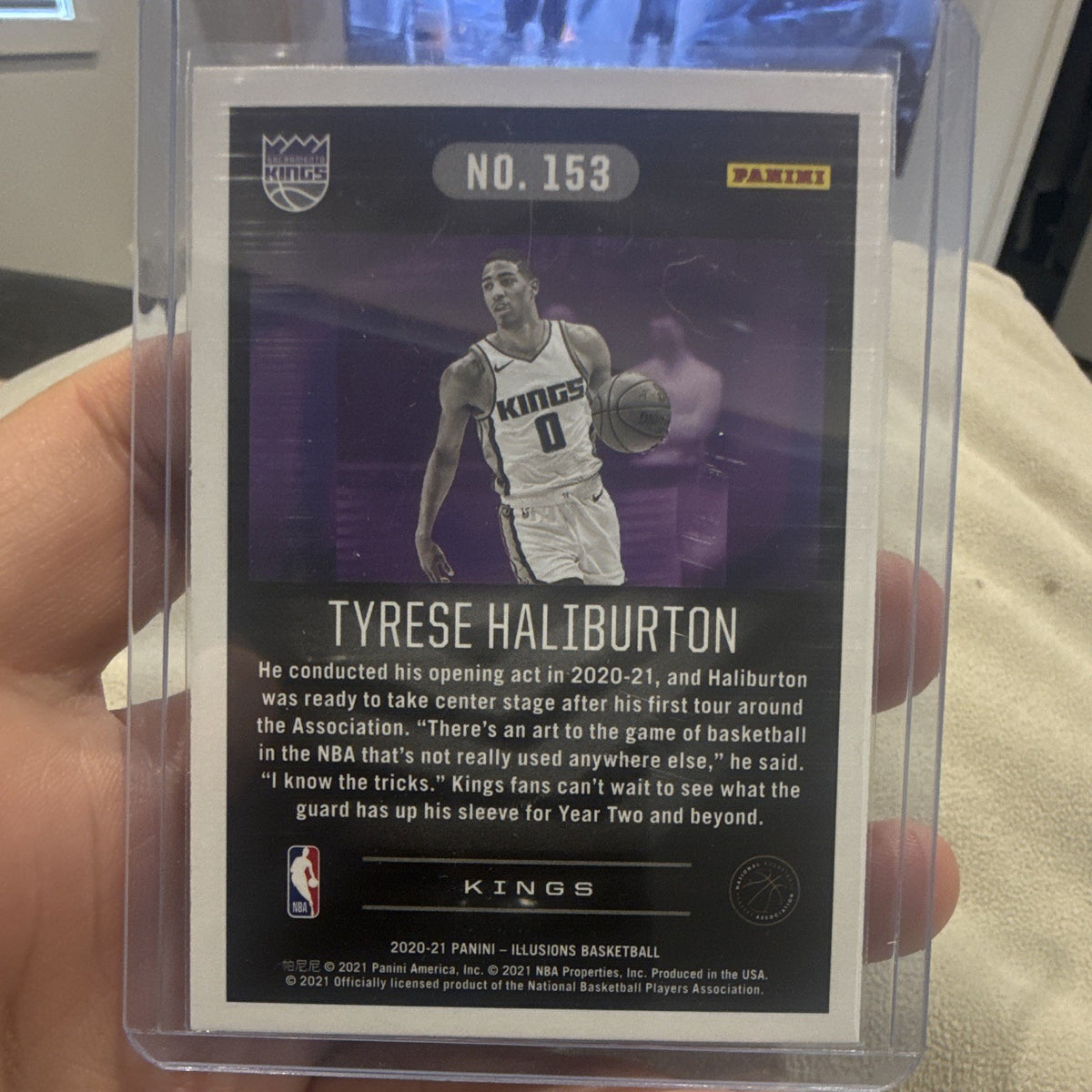 Panini 2020-21 Illusions Tyrese Haliburton Rookie RC 153 Sacramento Kings1