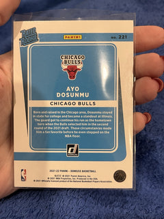 Panini 2021 22 Donruss Rated Rookie Ayo Dosunmu Chicago Bulls 2212