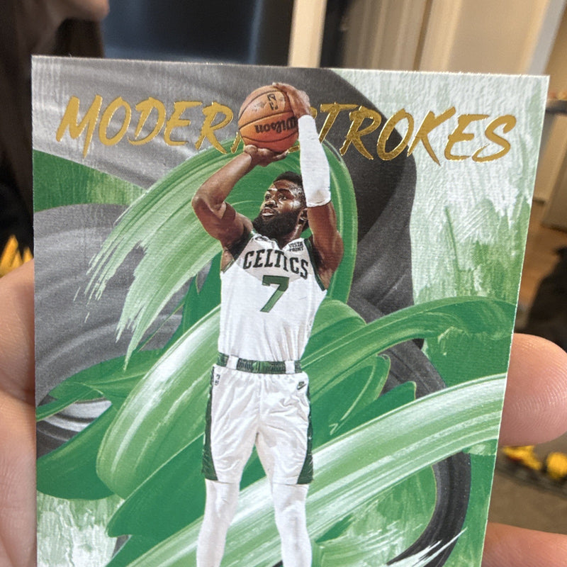 Panini 2021-22 Court Kings Jaylen Brown Celtics Modern Strokes Insert No. 242