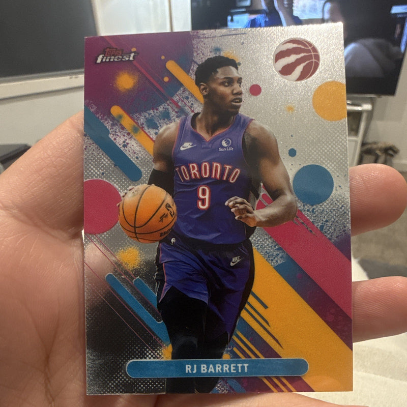 RJ Barrett Base Set Topps Finest Toronto Raptors 33 2024-25 Basketball0