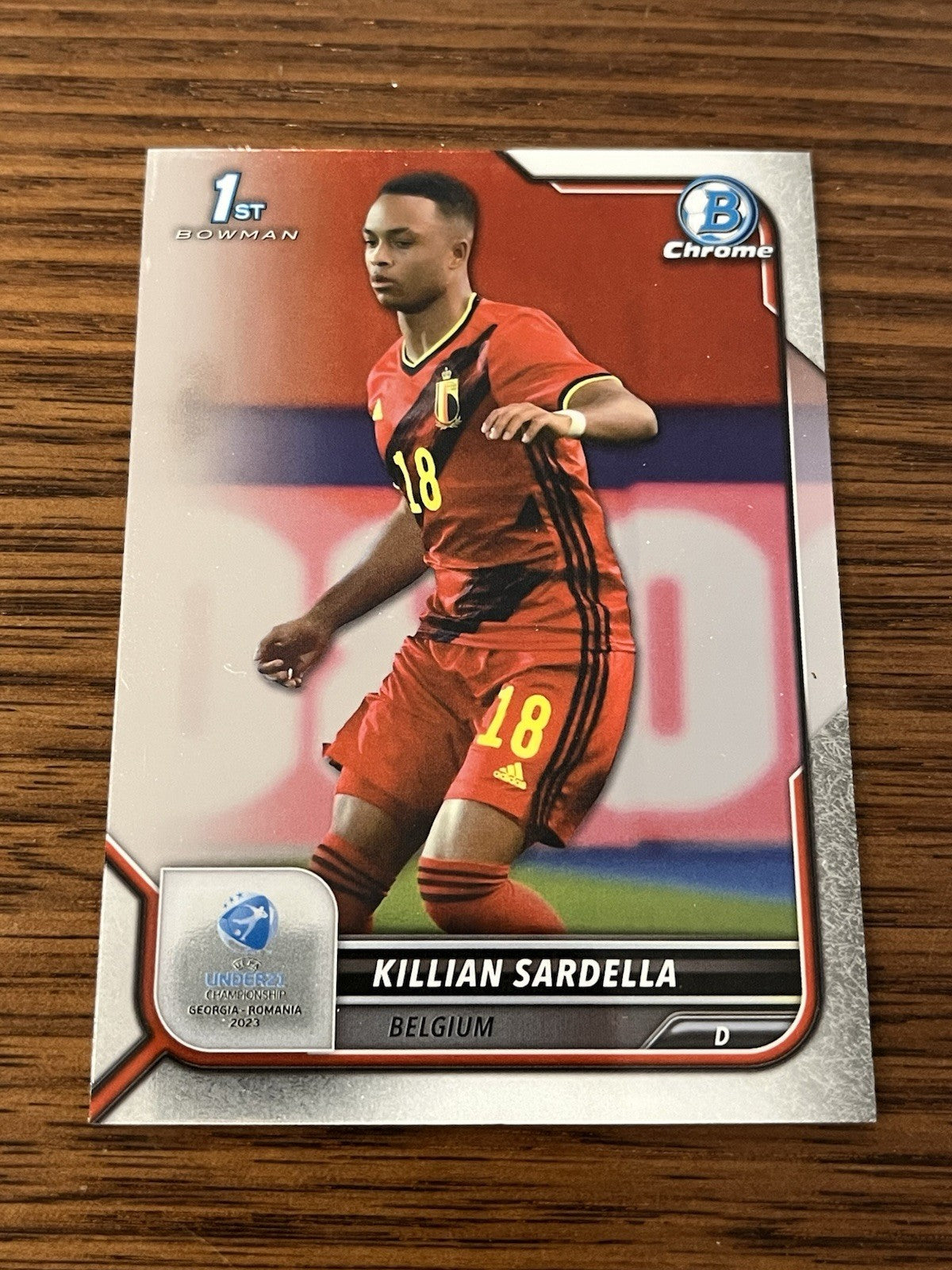 Killian Sardella 1st Bowman Chrome Topps Bowman Chrome U21 Belgium 91 20221