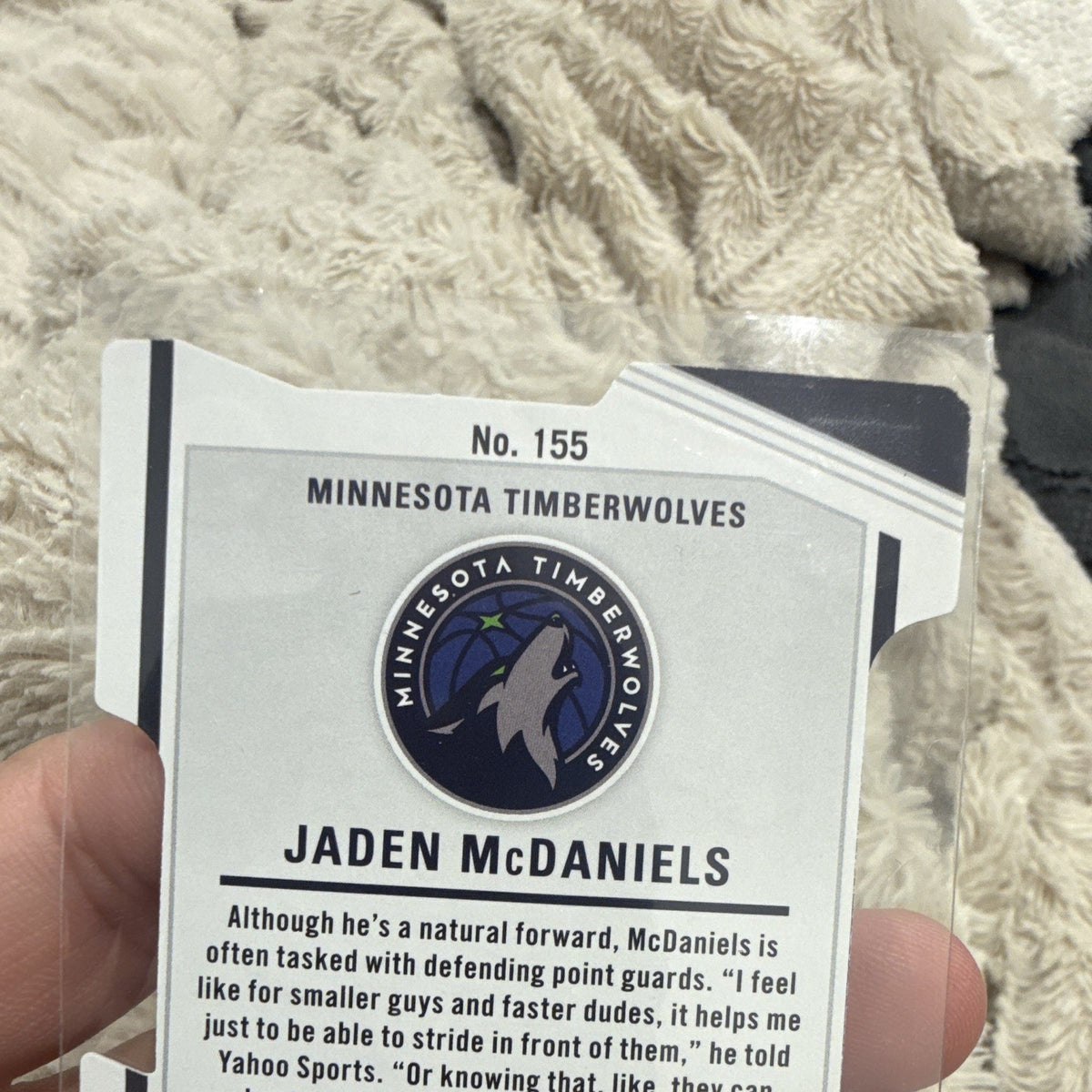 Panini Donruss Elite 2023 24 Jaden McDaniels Parallel #155 67/97 Timberwolves2