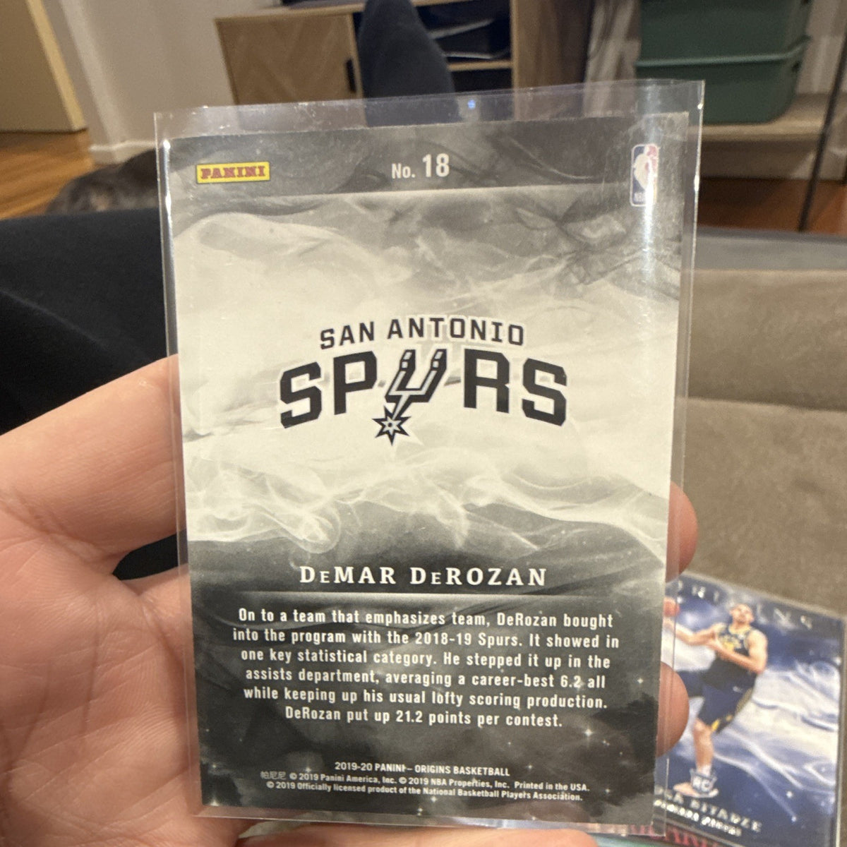 Panini Origins 2019 20 DeMar DeRozan Insert San Antonio Spurs #181