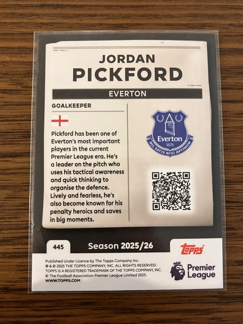 Topps Jordan Pickford Headlines Insert Topps Premier League Everton 445 2025/262
