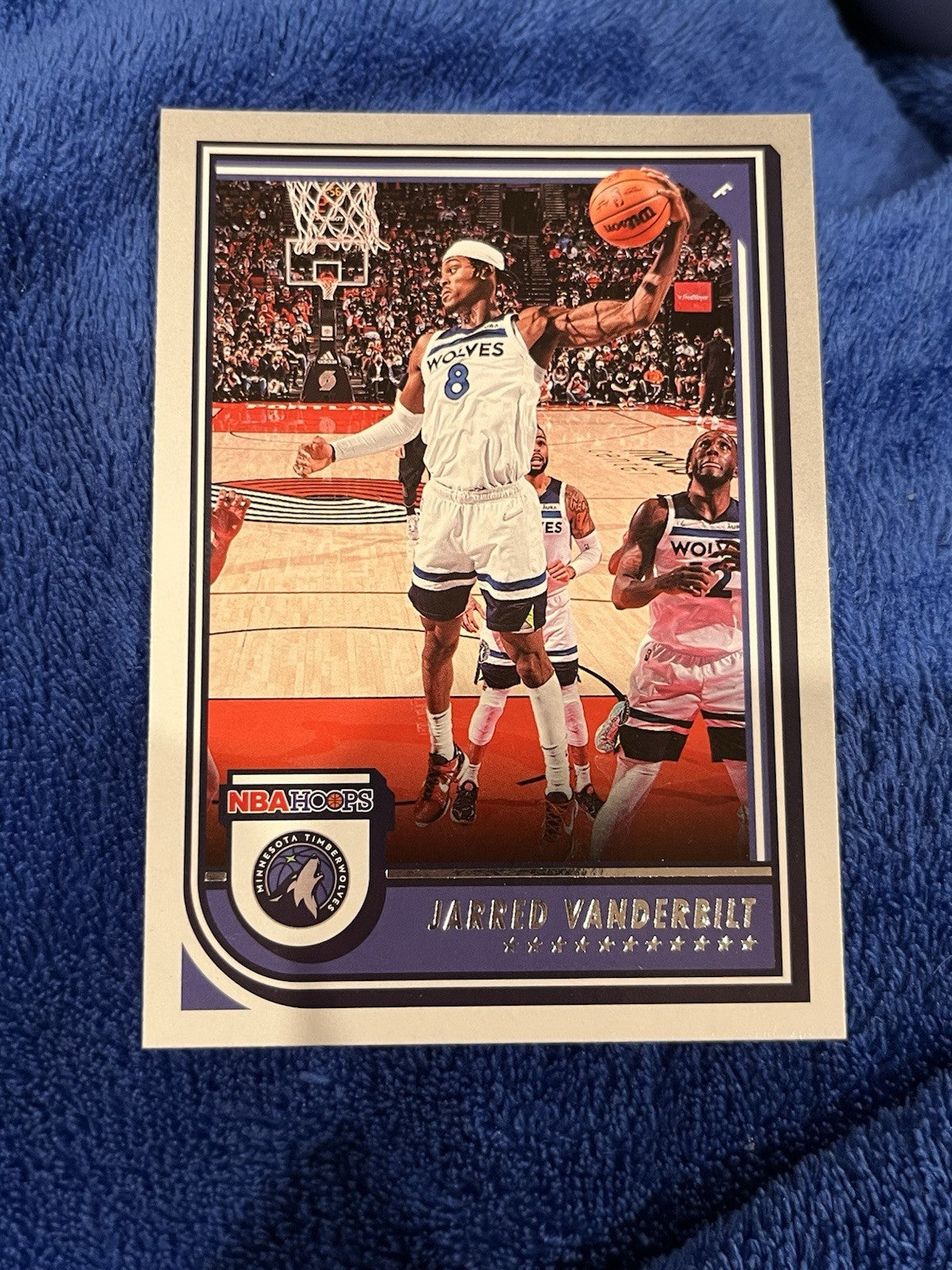 Panini Hoops 2022 23 Jarred Vanderbilt Base Set #198 Timberwolves0