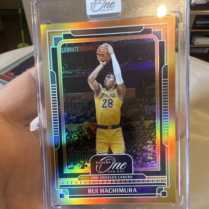 Panini One and One Rui Hachimura /40 #80 Los Angeles Lakers0