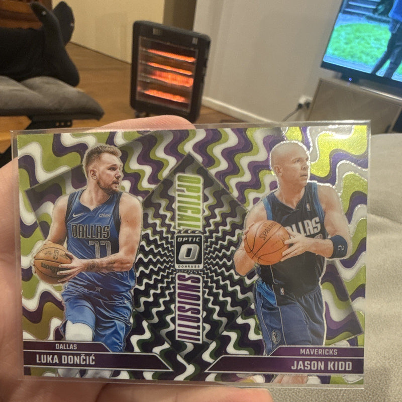 Panini Donruss Optic Optical Snowswish Luka Dončić/Jason Kidd No. 10