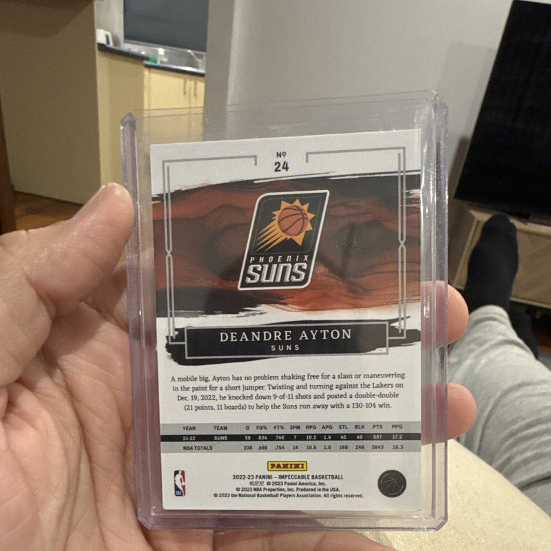 Panini 2022-23 Impeccable Deandre Ayton Phoenix Suns #numbered just 2/8 3