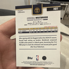 Topps Holiday Russell Westbrook Insert Denver Nuggets H81 2024 251