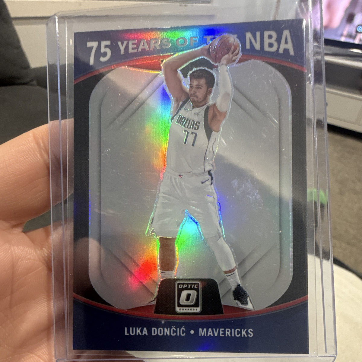 Panini Donruss Optic 2021 22 Luka Dončić 75 Years Prizm No. 26 Mavs0