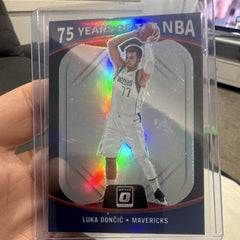 Panini Donruss Optic 2021 22 Luka Dončić 75 Years Prizm No. 26 Mavs0