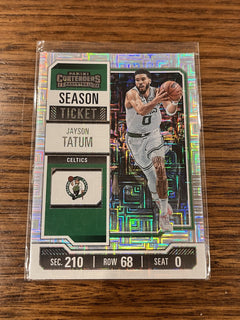 Panini 2023 24 Contenders Season Ticket Insert No. 77 Jayson Tatum Celtics0
