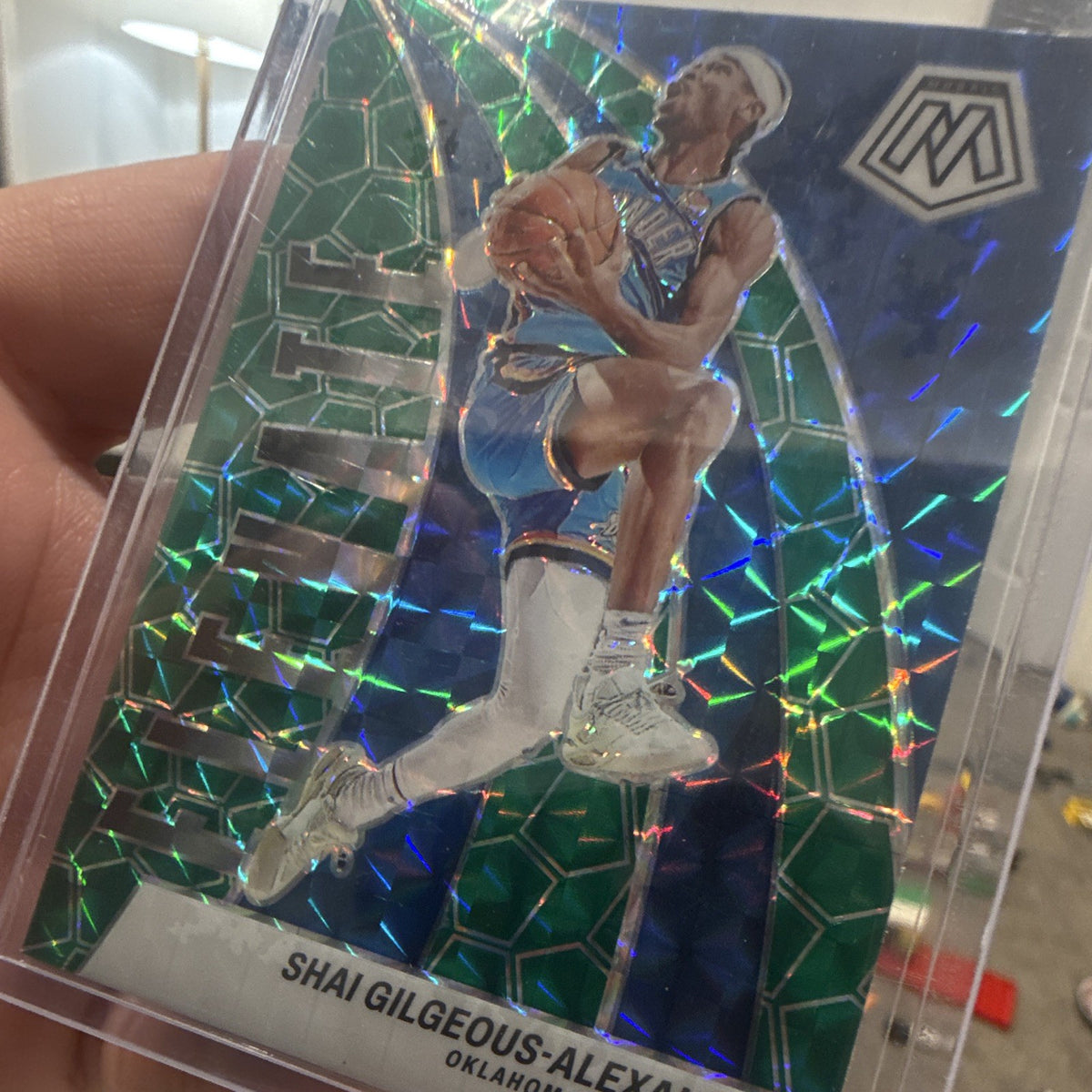 Panini Mosaic 2023 24 Shai Gilgeous Alexander Reactive Green No. 74