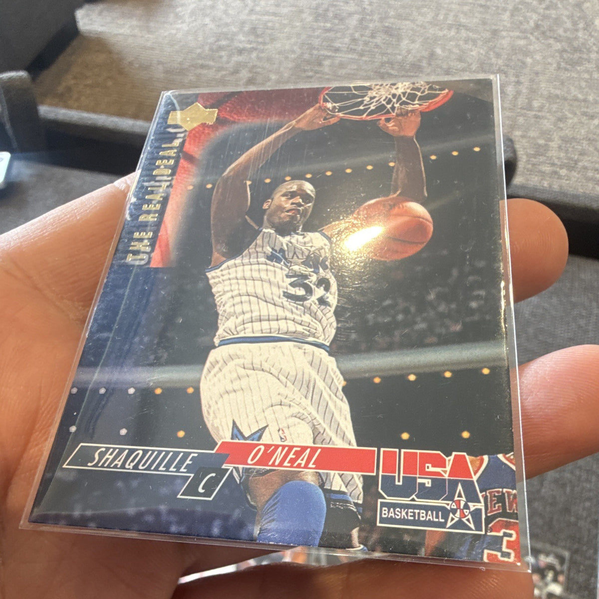 Upper Deck USA Basketball 1994 Shaquille O'Neal Career Highlights Insert #523