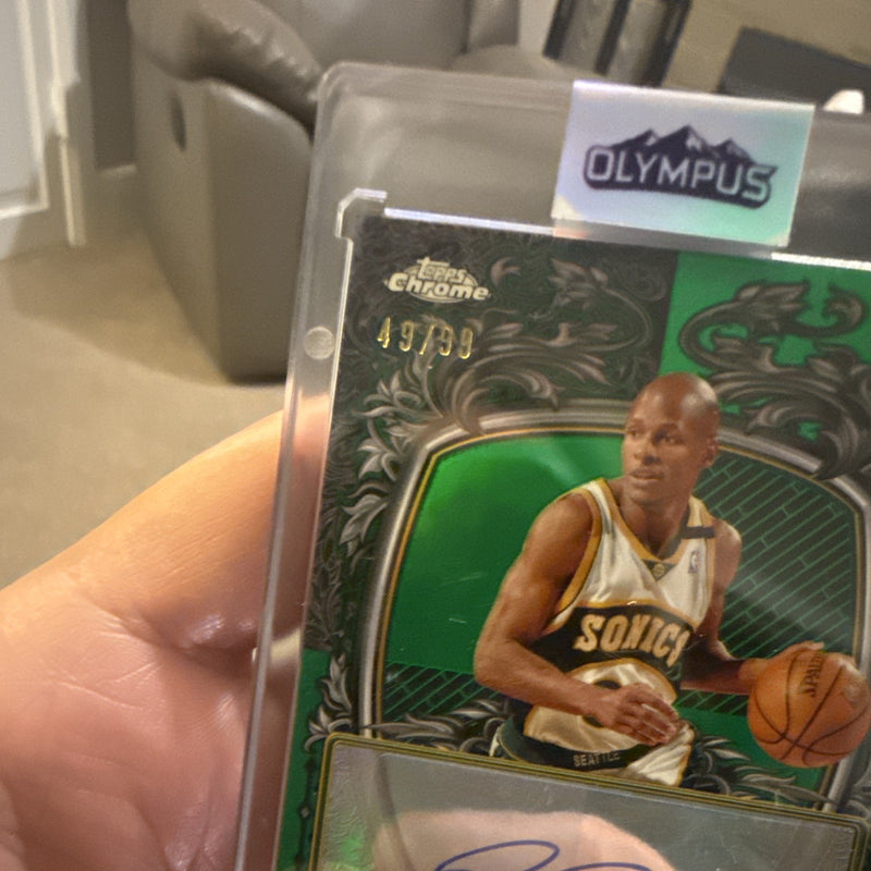 Ray Allen Signature Style Auto Topps Chrome Basketball SS-RA 49/99 SuperSonics1