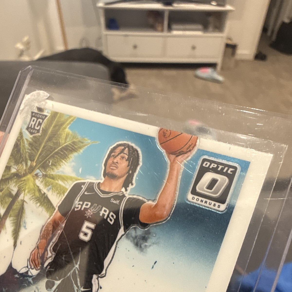Panini 2024 25 Donruss Optic Stephon Castle Splash! #14 RC Spurs Insert2