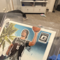 Panini 2024 25 Donruss Optic Stephon Castle Splash! #14 RC Spurs Insert2