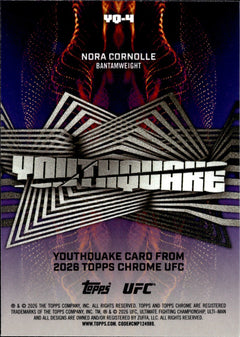 Nora Cornolle Youthquake YQ 4 Topps Chrome UFC   Youthquake NM1