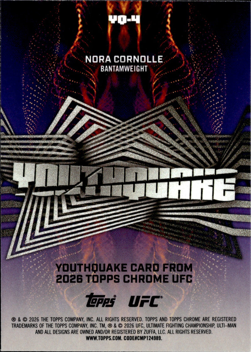 Nora Cornolle Youthquake YQ 4 Topps Chrome UFC   Youthquake NM1