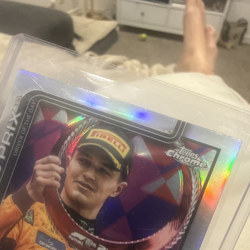 Topps Chrome Formula 1 Lando Norris Driver of the Day Refractor 1262