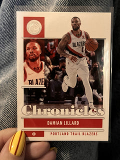 Panini 2021-22 Chronicles Basketball Damian Lillard Base Set 11 Trail Blazers1