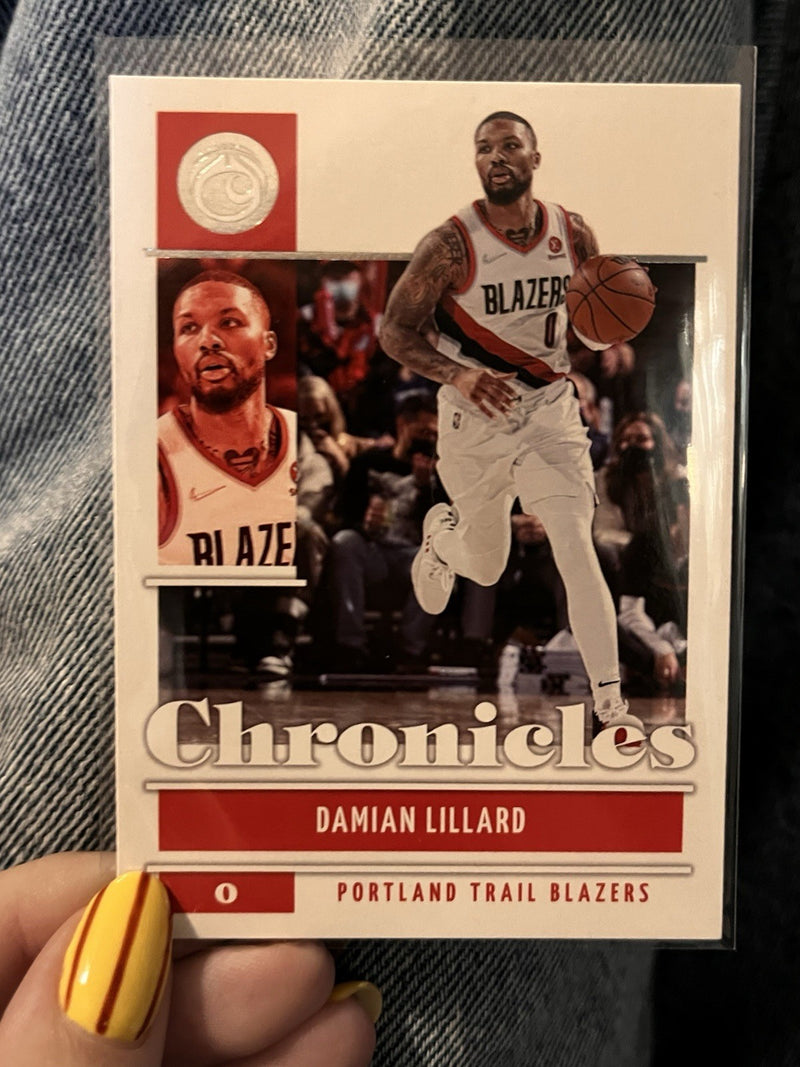 Panini 2021-22 Chronicles Basketball Damian Lillard Base Set 11 Trail Blazers1
