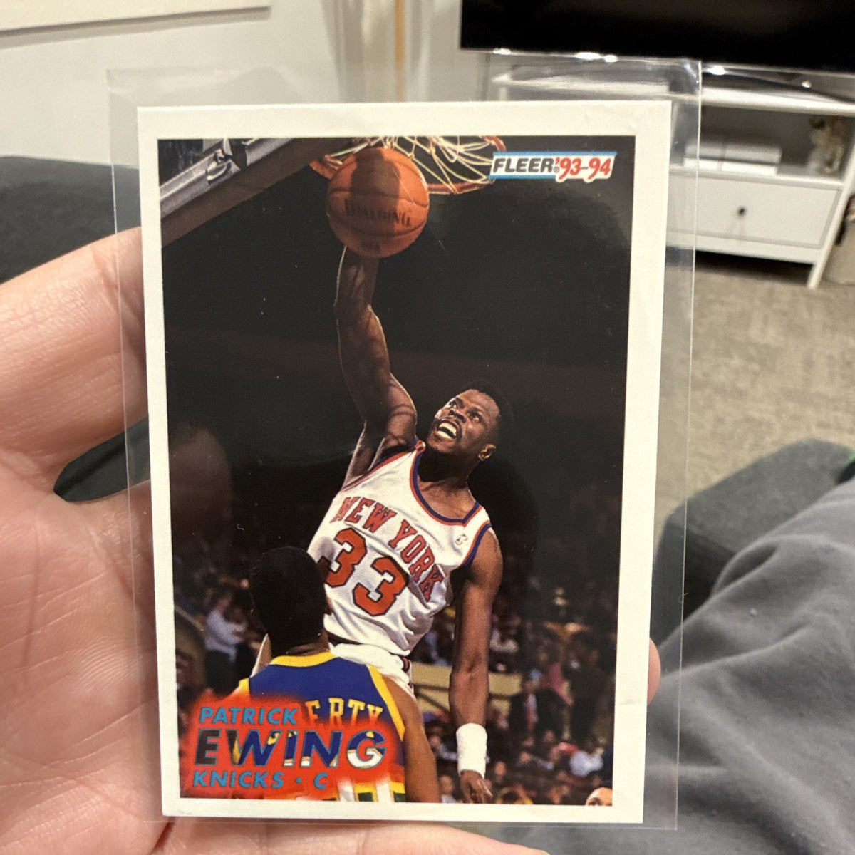Fleer 1993 94 Patrick Ewing Base Set New York Knicks NBA Card #1410