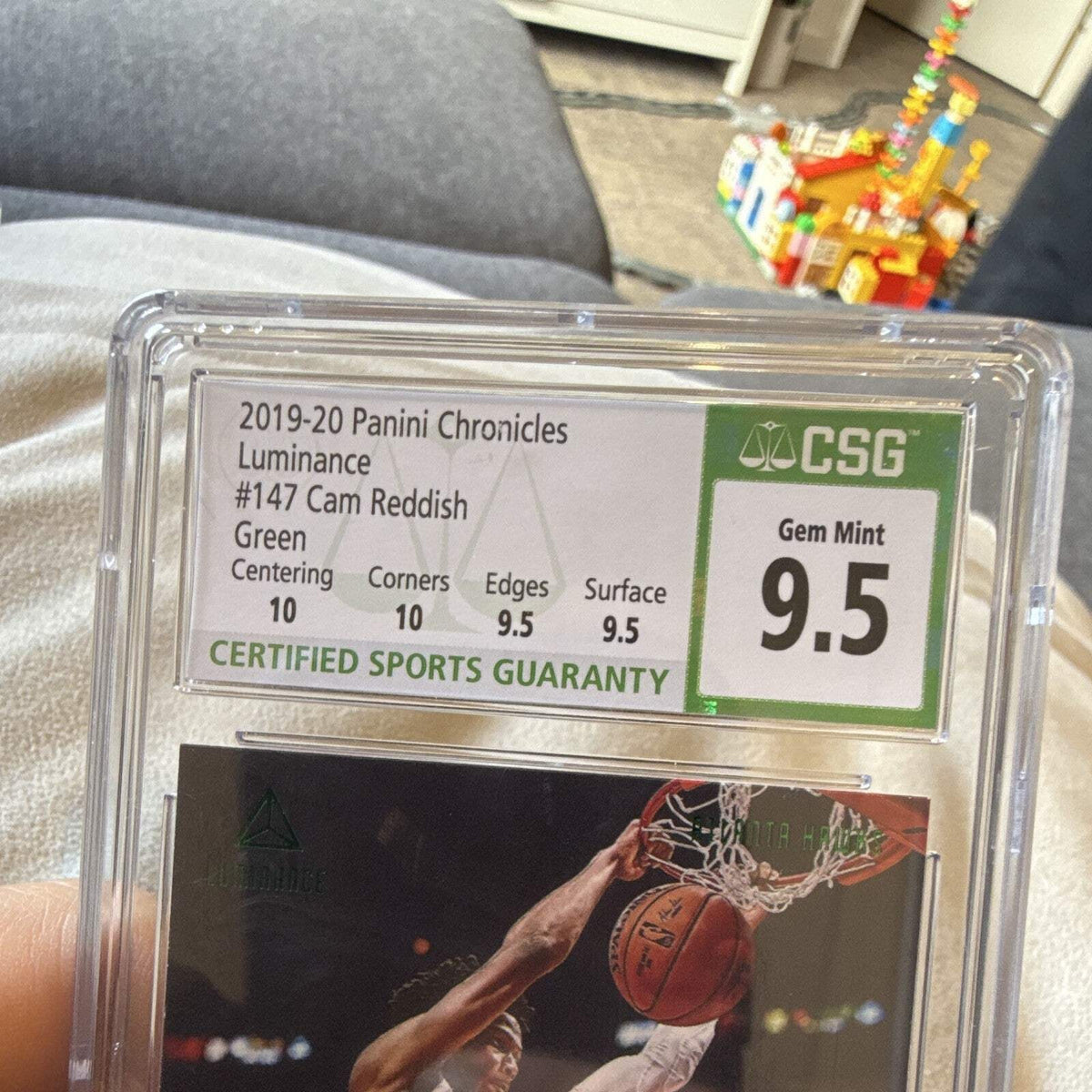 Panini Chronicles Luminance 2019 20 Cam Reddish Green RC #147 CGC 9.52