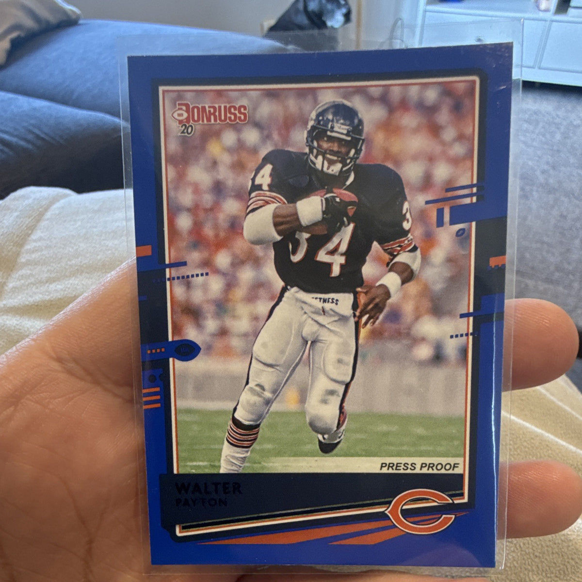 Panini 2020 Donruss Football Walter Payton Press Proof #63 Chicago Bears0