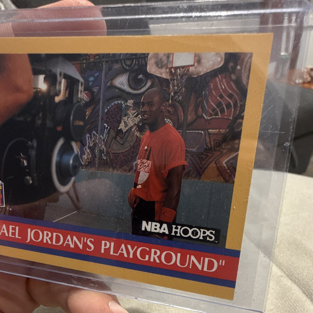 Michael Jordan Behind the Scenes NBA Hoops #382 Michael Jordan's Playground 19903