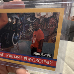 Michael Jordan Behind the Scenes NBA Hoops #382 Michael Jordan's Playground 19903