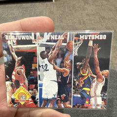 1993 SkyBox NBA Hoops League Leaders Blocks #290 Olajuwon O'Neal Mutombo0