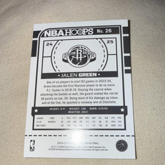 Panini NBA Hoops 2024 25 Jalen Green Houston Rockets #26 Parallel /3992