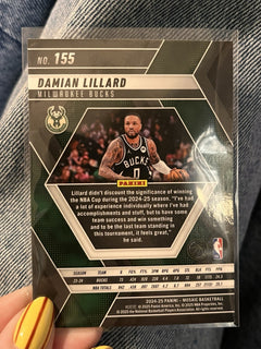 Panini Damian Lillard Parallel/Variety 2024-25 Mosaic Basketball 155 Bucks2