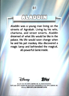 Aladdin Base Topps Chrome Disney 81 NM1